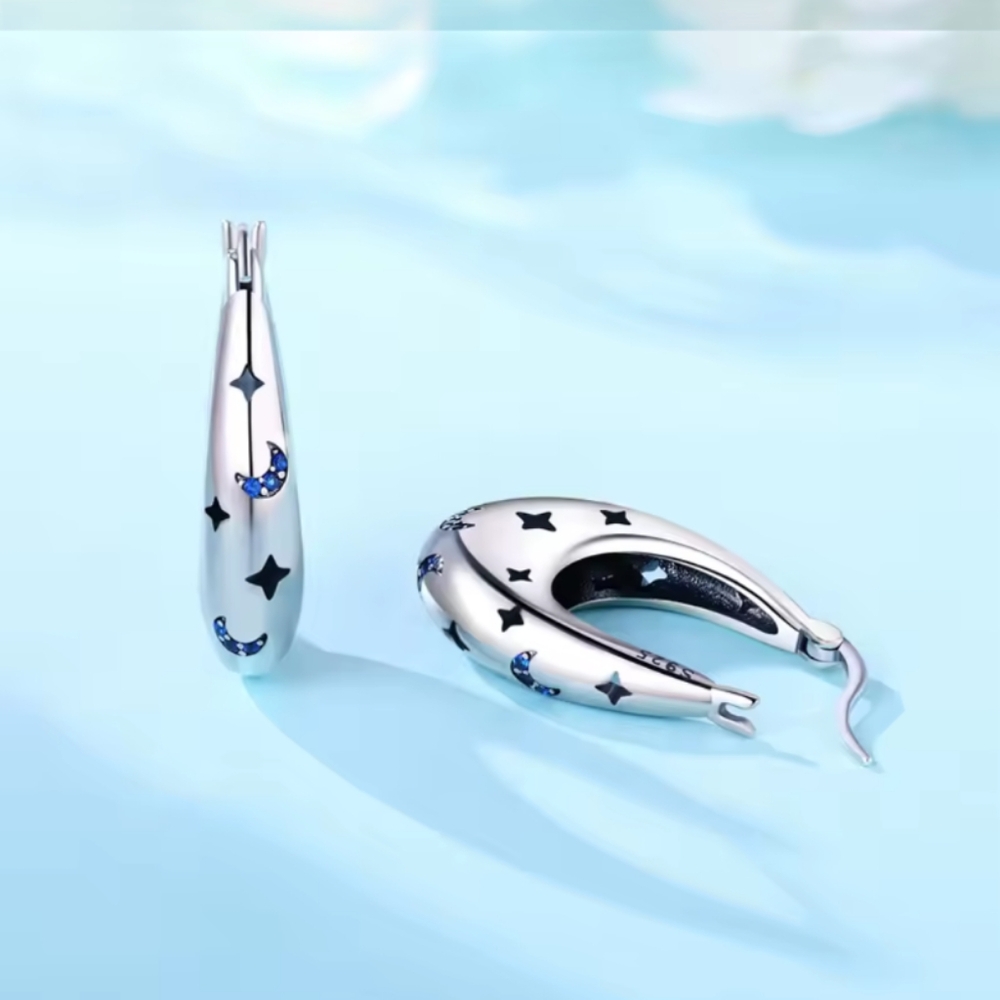 Sterling Silver with Stars & Moons - Picture 2 of 7
